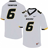 Missouri Tigers 6 Khmari Thompson White Nike College Football Jersey Dzhi,baseball caps,new era cap wholesale,wholesale hats